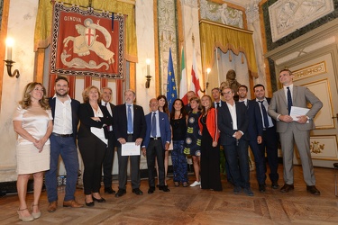 Genova - sindaco Marco Bucci presenta i risultati del primo anno