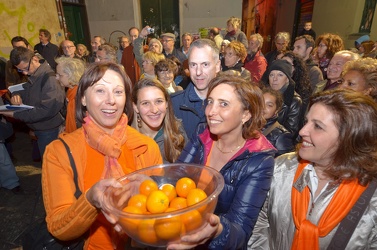 Genova - inizativa elettorale Doria notte arancione