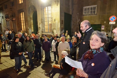 Genova - inizativa elettorale Doria notte arancione