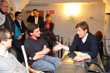 Genova - Bar Berto - incontro giovani candidati del Partito Demo