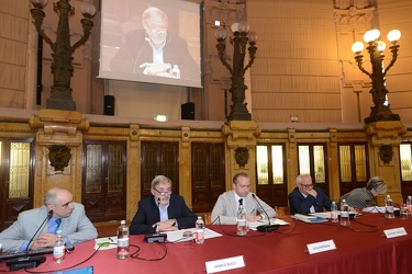 Genova, palazzo borsa - confronto tra candidati sindaco