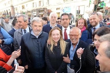 Genova - la visita di Giorgia Meloni per sostenere la candidatur