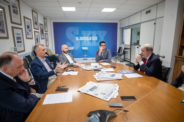 Genova, redazione secolo xix - intervista al sindaco Marco Bucci