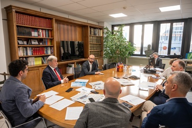 Genova, redazione secolo xix - intervista al sindaco Marco Bucci