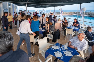 Genova, bagni lido - cena elettorale lega con Matteo Salvini