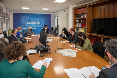 Genova, redazione Secolo XIX - forum con candidato Ariel Dello S