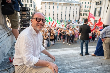 Genova, piazza Matteotti - chiusura campagna elettorale per Arie