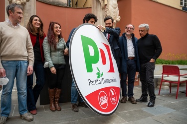 Genova, palazzo rosso - presentazione logo partito democratico p
