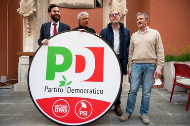 Genova, palazzo rosso - presentazione logo partito democratico p