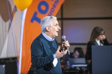 Genova, auditorium acquario - presentazione logo Giovanni Toti