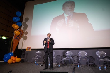 Genova, auditorium acquario - presentazione logo Giovanni Toti