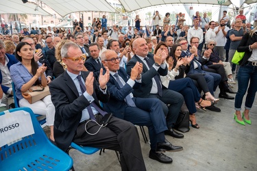 Genova, porto antico - Giorgia Meloni, presidente fratelli d'Ita