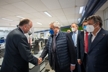 Genova, Antonio Tajani intervistato nella redazione del secolo x