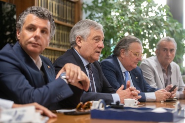 Genova, Antonio Tajani intervistato nella redazione del secolo x