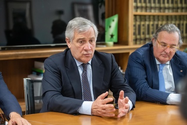 Genova, Antonio Tajani intervistato nella redazione del secolo x