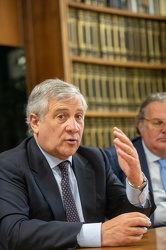 Genova, Antonio Tajani intervistato nella redazione del secolo x