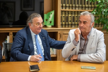 Genova, Antonio Tajani intervistato nella redazione del secolo x