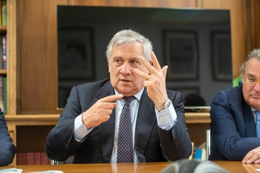 Genova, Antonio Tajani intervistato nella redazione del secolo x