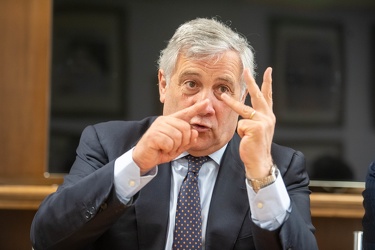 Genova, Antonio Tajani intervistato nella redazione del secolo x