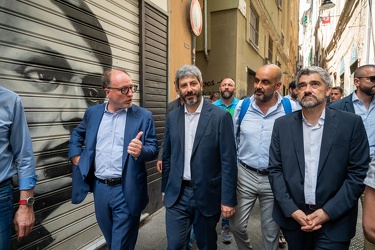 Genova, visita del presidente della camera Roberto Fico