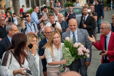 Genova, comizio Giorgia Meloni elezioni politiche