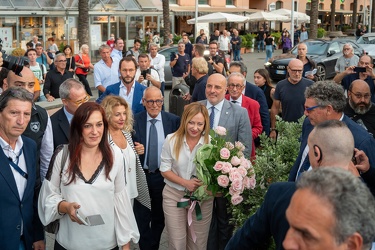 Genova, comizio Giorgia Meloni elezioni politiche