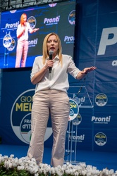 Genova, comizio Giorgia Meloni elezioni politiche