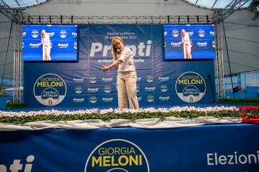 Genova, comizio Giorgia Meloni elezioni politiche