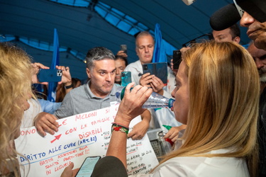 Genova, comizio Giorgia Meloni elezioni politiche