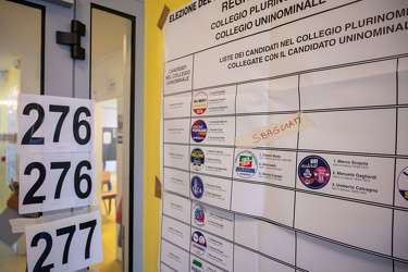 Genova, scuola Garaventa in piazza delle Erbe - al voto per le e