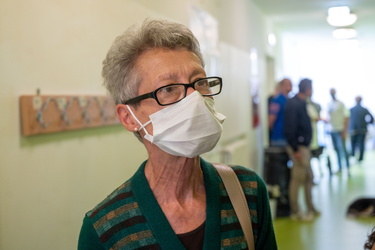 Genova, scuola Garaventa in piazza delle Erbe - al voto per le e