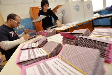 Genova - elezioni regionali Marzo 2010 - allestimento seggi