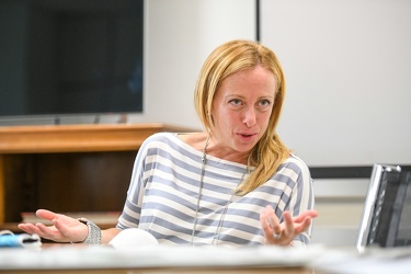 Genova, elezioni regionali 2020 - onorevole Giorgia Meloni in vi