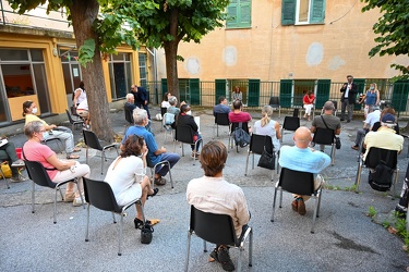 Genova, Pegli - cooperativa Ominibus - visita ministra Elena Bon