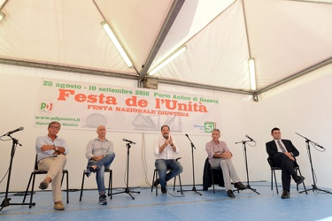 Genova, festa unit√† 2016 - dibattito pubblico