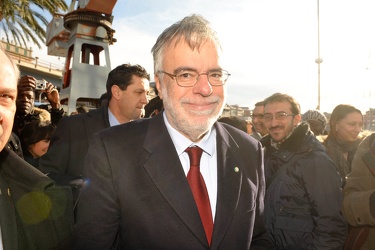 Genova - Andrea Riccardi, ministro in visita al museo del mare d