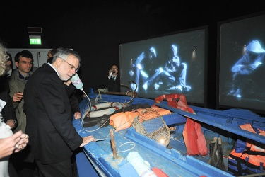 Genova - Andrea Riccardi, ministro in visita al museo del mare d