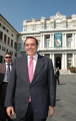 Clemente Mastella in visita a Genova