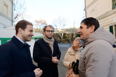 Genova, via Fillak - visita del parlamentare del partito democra