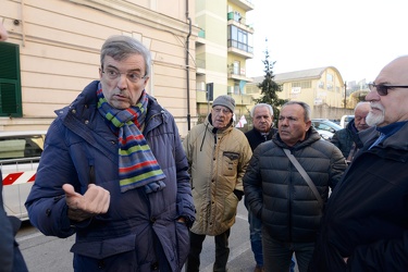 Genova, via Fillak - visita del parlamentare del partito democra