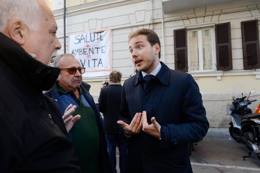 Genova, via Fillak - visita del parlamentare del partito democra