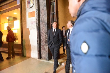 Genova - il premier Matteo Renzi in visita nel capoluogo