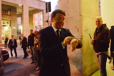 Genova - il premier Matteo Renzi in visita nel capoluogo