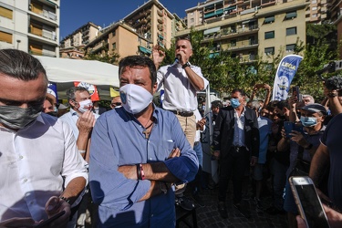 Salvini contestazione via Napoli 01092020-4690