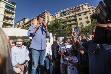 Salvini contestazione via Napoli 01092020-4741