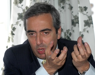 Maurizio Gasparri in visita a Genova