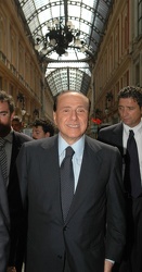 Silvio Berlusconi in visita a Genova