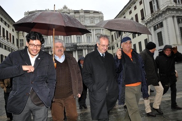 Genova - Walter Veltroni visita mostra De Andrè