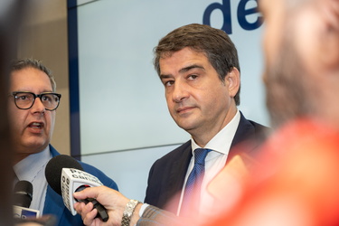 Genova, incontro tra Raffaele Fitto, Ministro per gli Affari eur