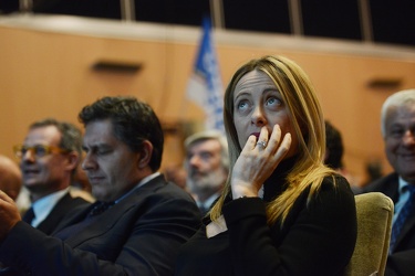 Genova, teatro della giovent√π - incontro destra fratelli d'Ital